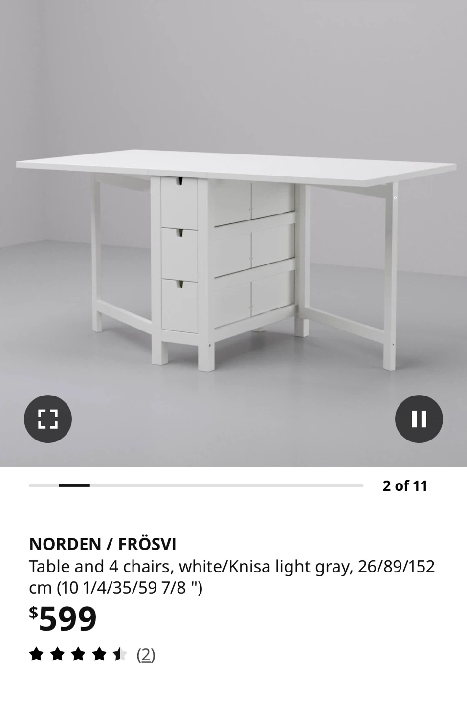 IKEA Foldable Table - Great condition - photo 4