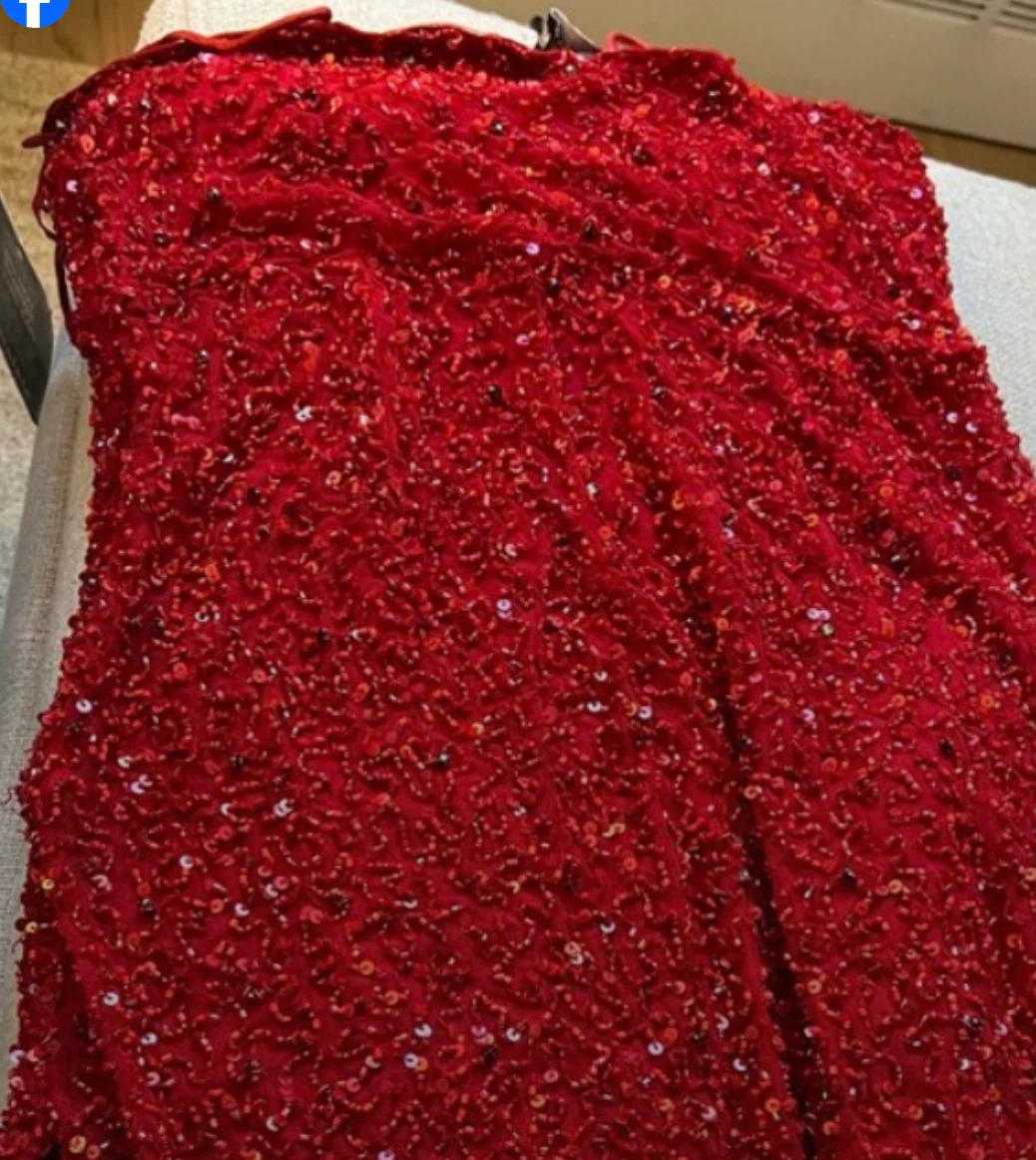Retrofête Red Sequin Strappy Dress - photo 4