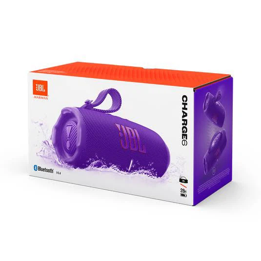 JBL Charge 6 Portable Waterproof Bluetooth Speaker - Purple - photo 2