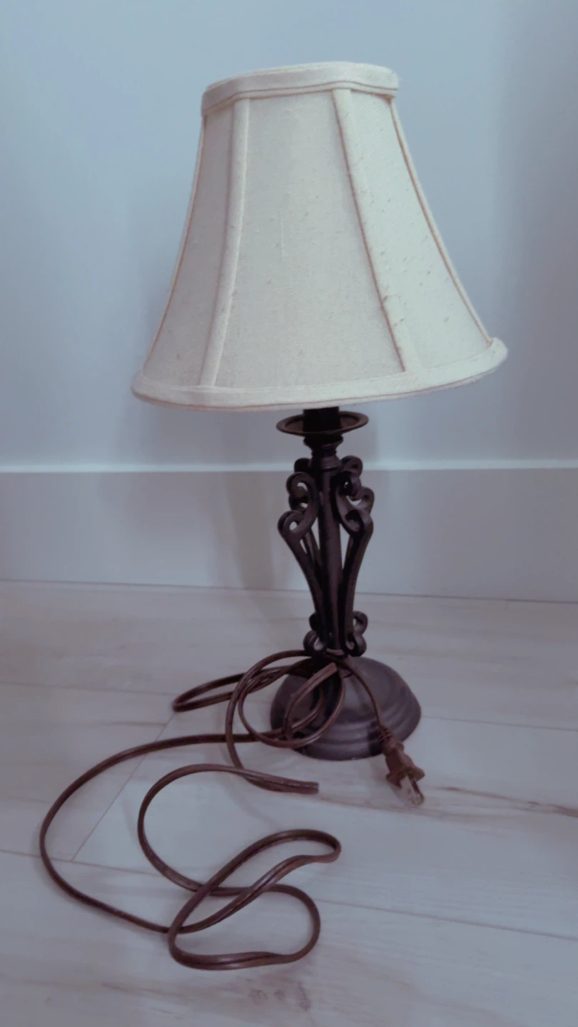 Table Lamp with Cream Shade