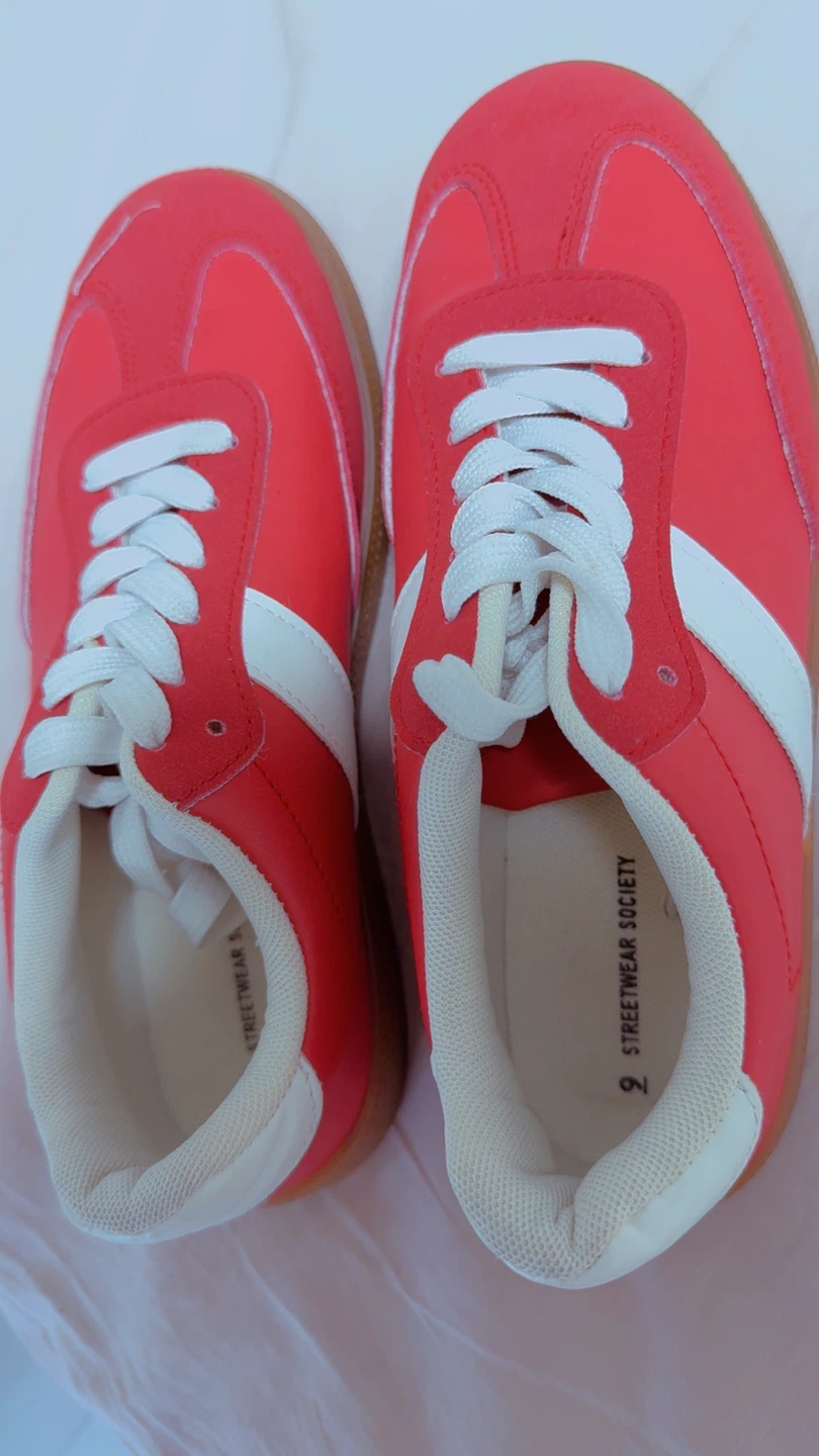 Streetwear Society Red White Sneakers
