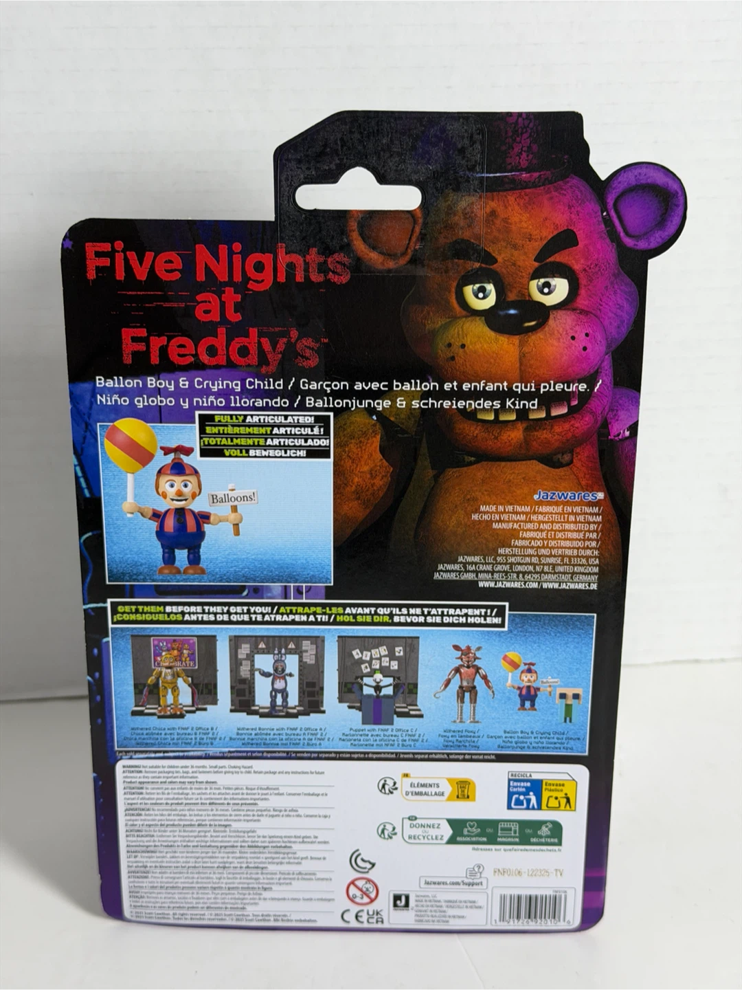 Jazwares FNAF Balloon Boy and Crying Child Figure Set - photo 2