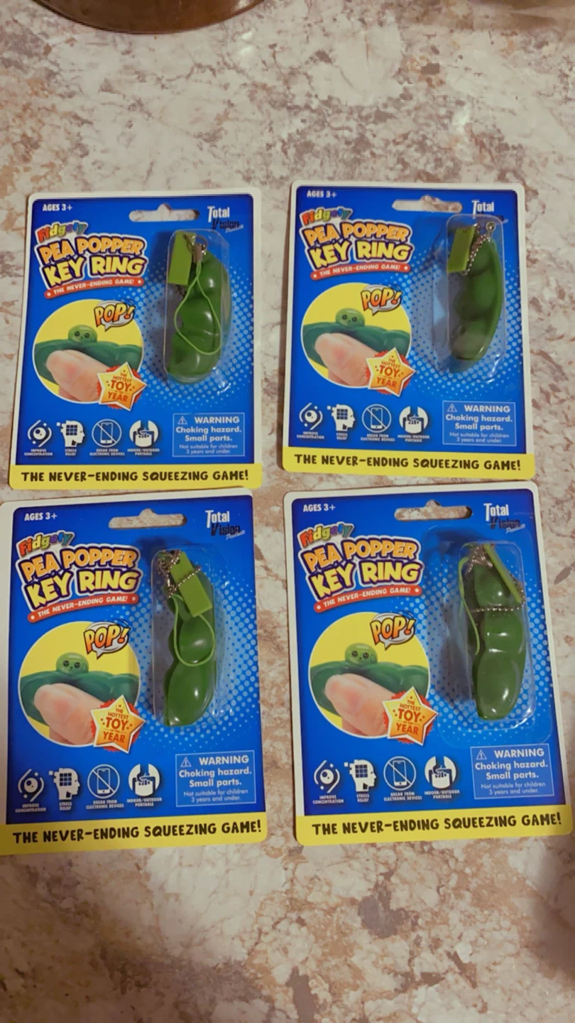 Fidgety Pea Popper Key Ring $5 each