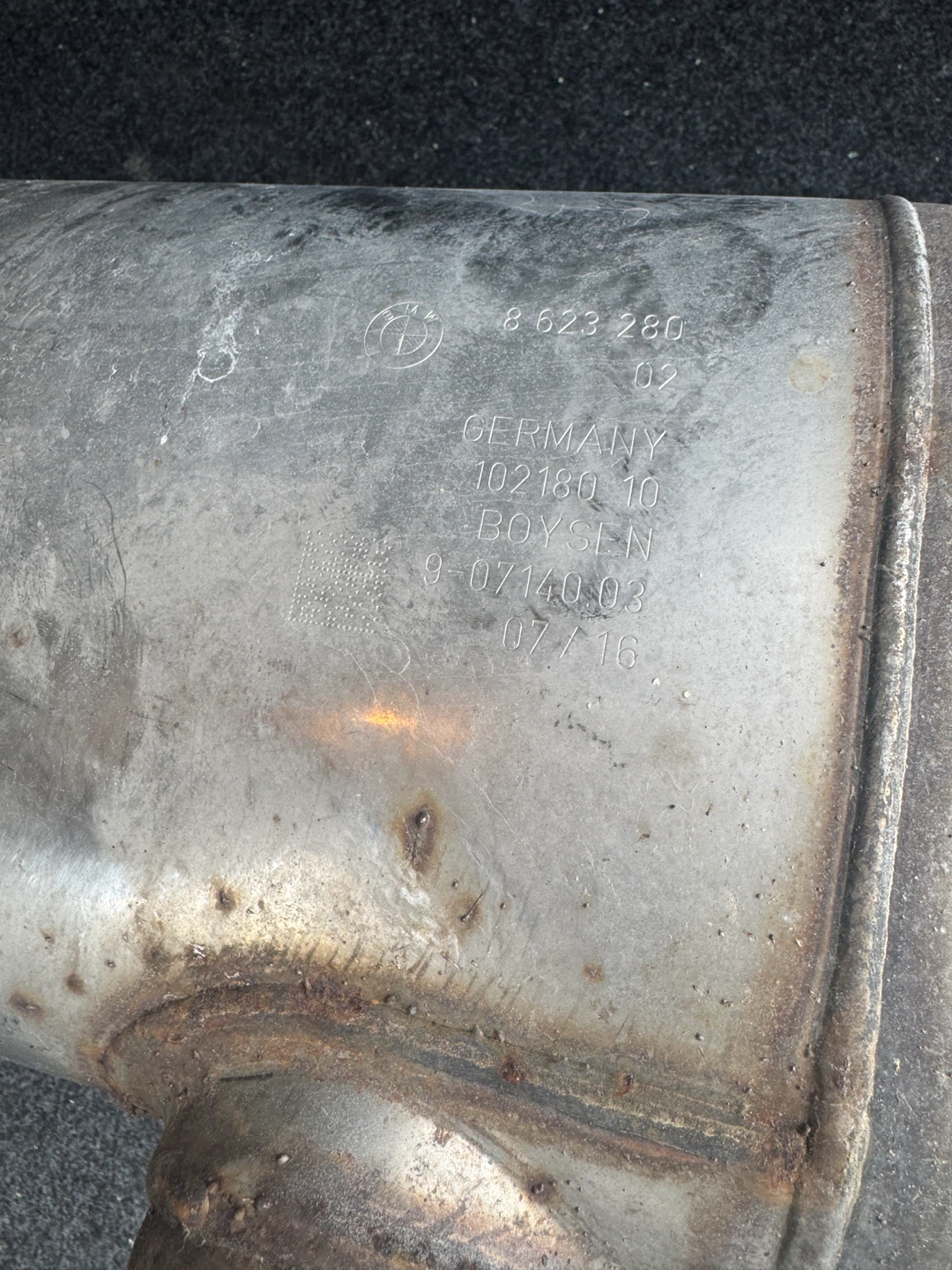 BMW Exhaust Muffler 8 623 280 BOYSEN 07/16 - photo 4