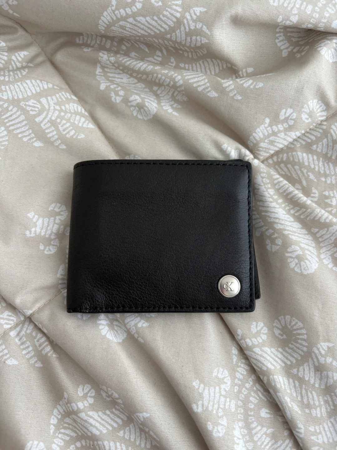 Calvin Klein Black Leather Bifold Wallet
