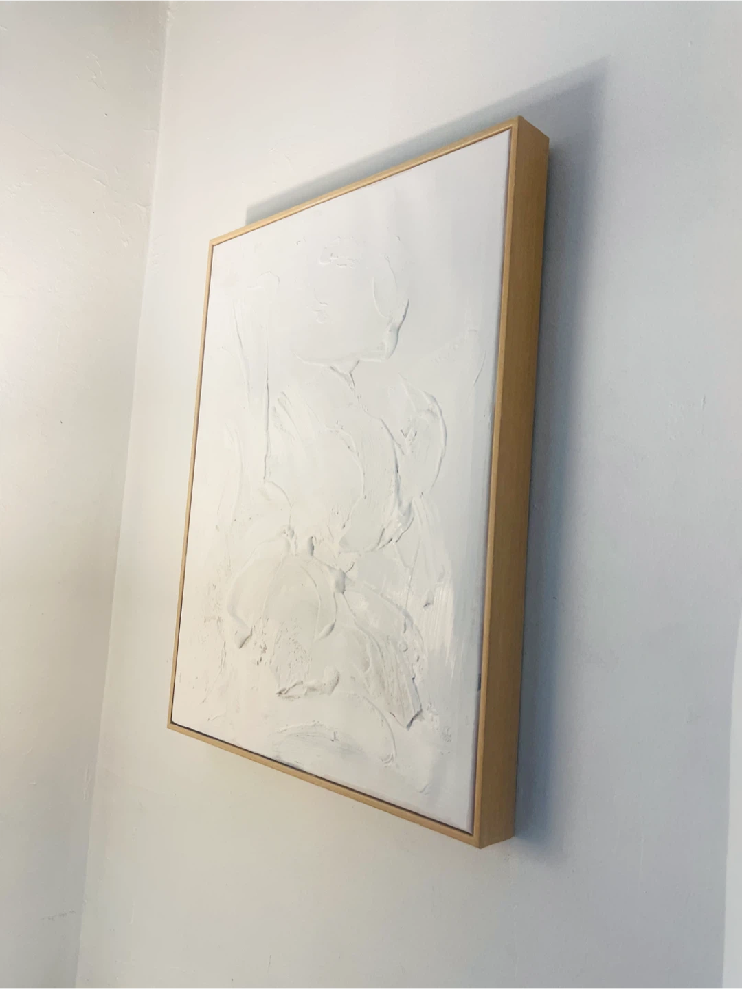 Set Textured White Wall Art 18x24” - photo 3