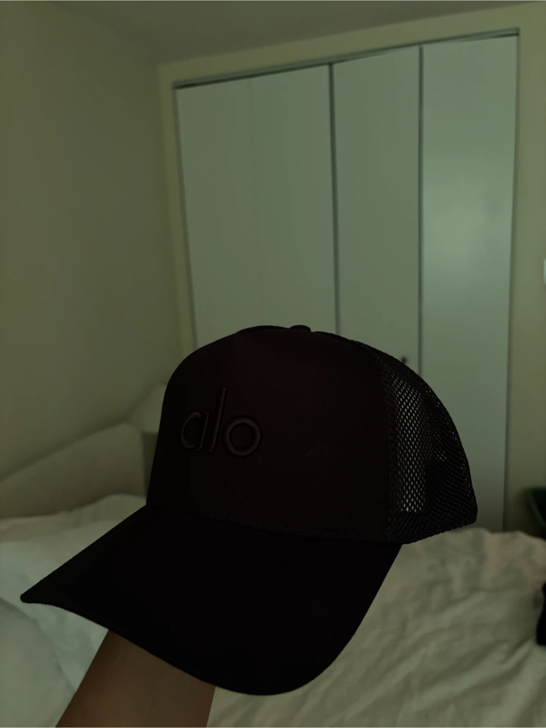 Alo Black Mesh Trucker Hat