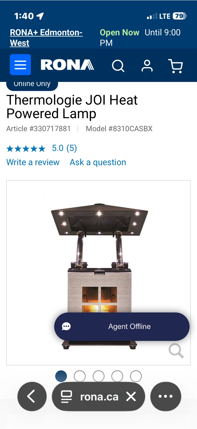 Thermologie JOI Heat Powered Lamp - photo 2