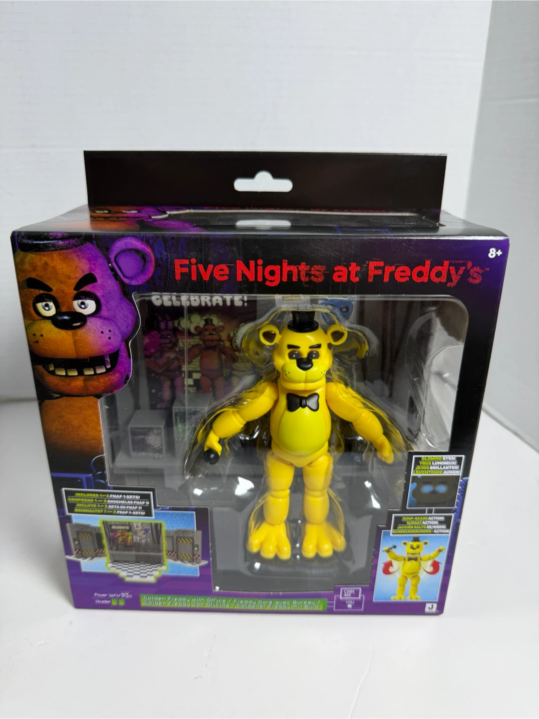 FNAF Golden Freddy Office Set 5" Figure Jazwares NEW