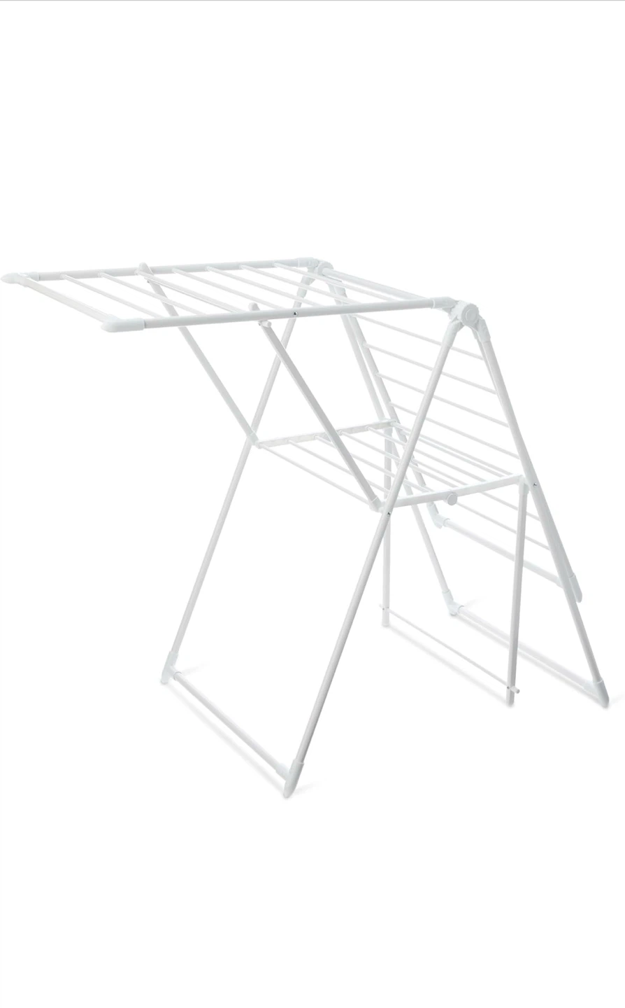 White Folding Laundry Drying Rack