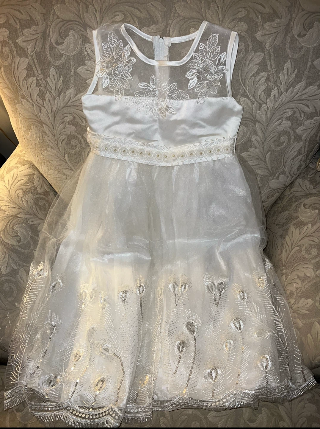 White Flower Girl Dress
