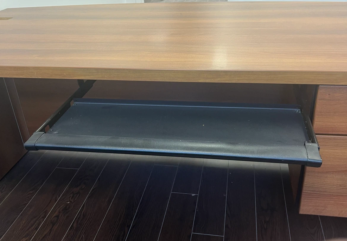Executive Desk with Keyboard Tray - photo 2