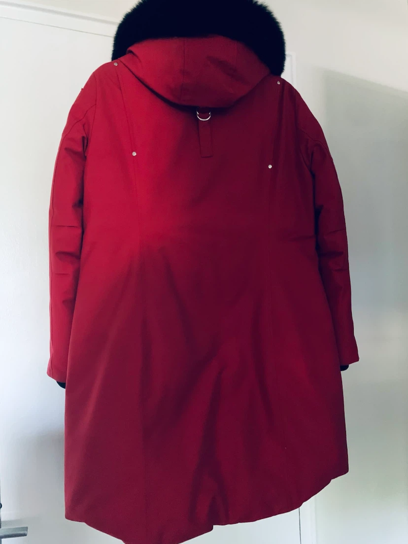Moose Knuckles Red Parka w detachable Fox Fur Trim - photo 3