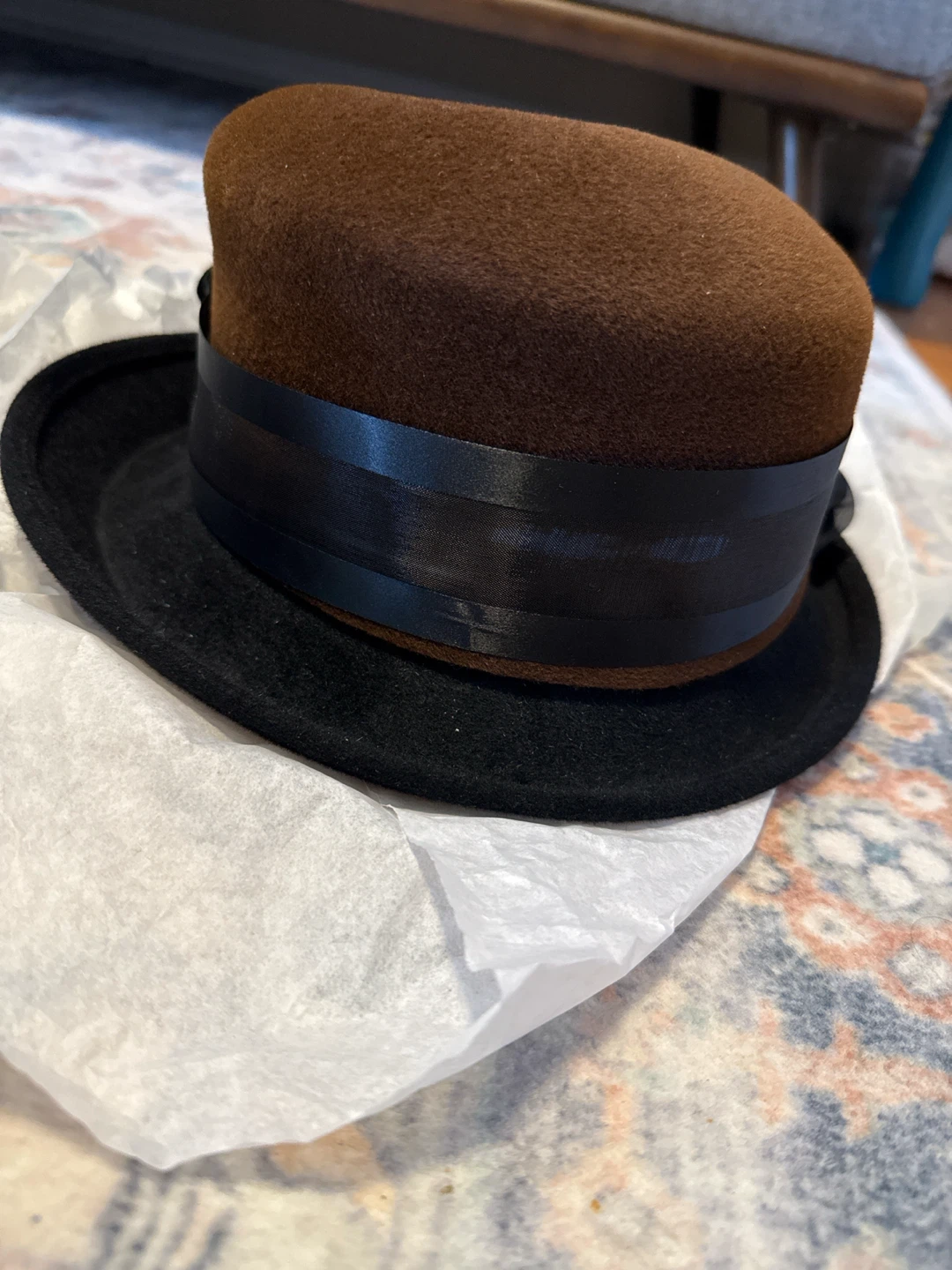 Louise Green Brown and Black Embellished Hat - photo 2