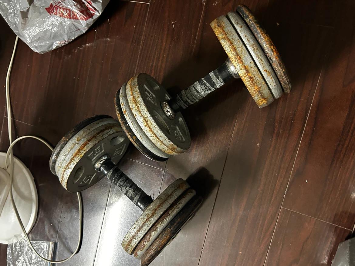 Two Adjustable Dumbbells - 36lbs each
