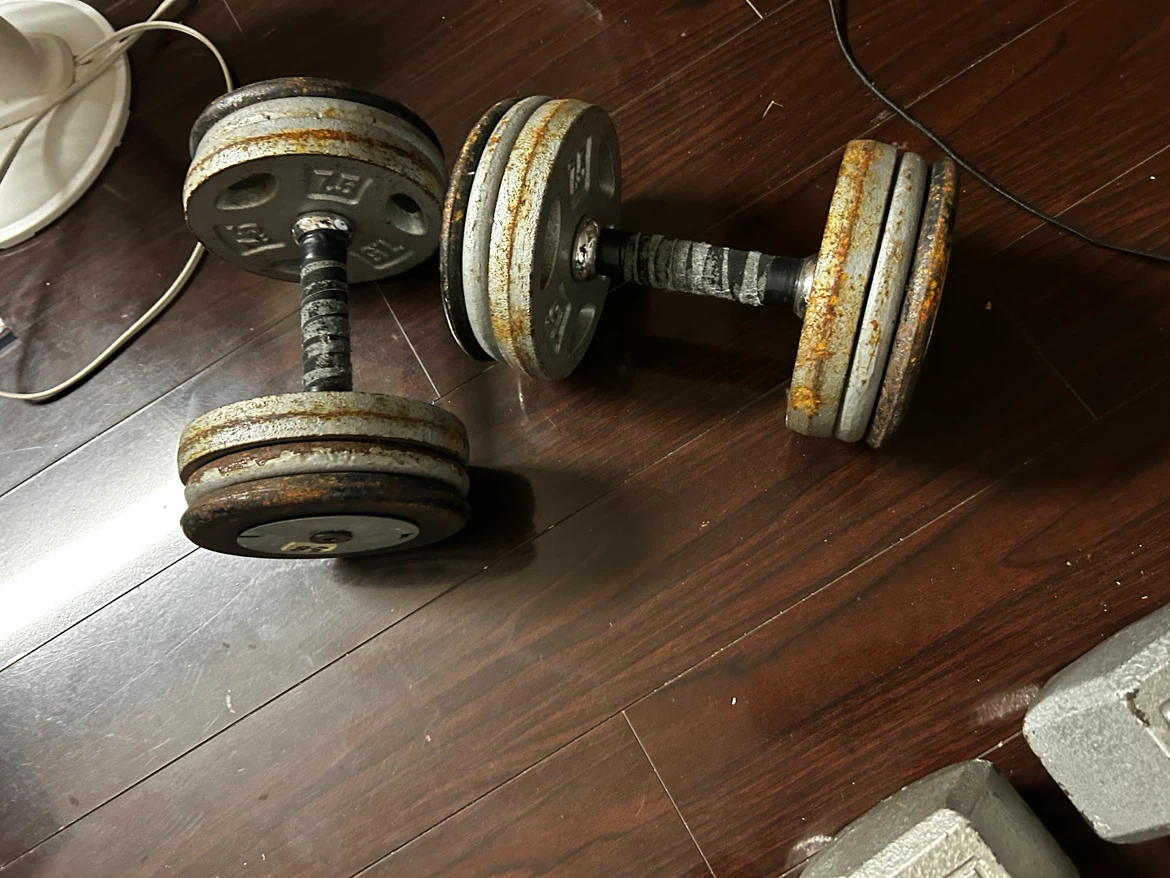 Two Adjustable Dumbbells - 36lbs each - photo 2