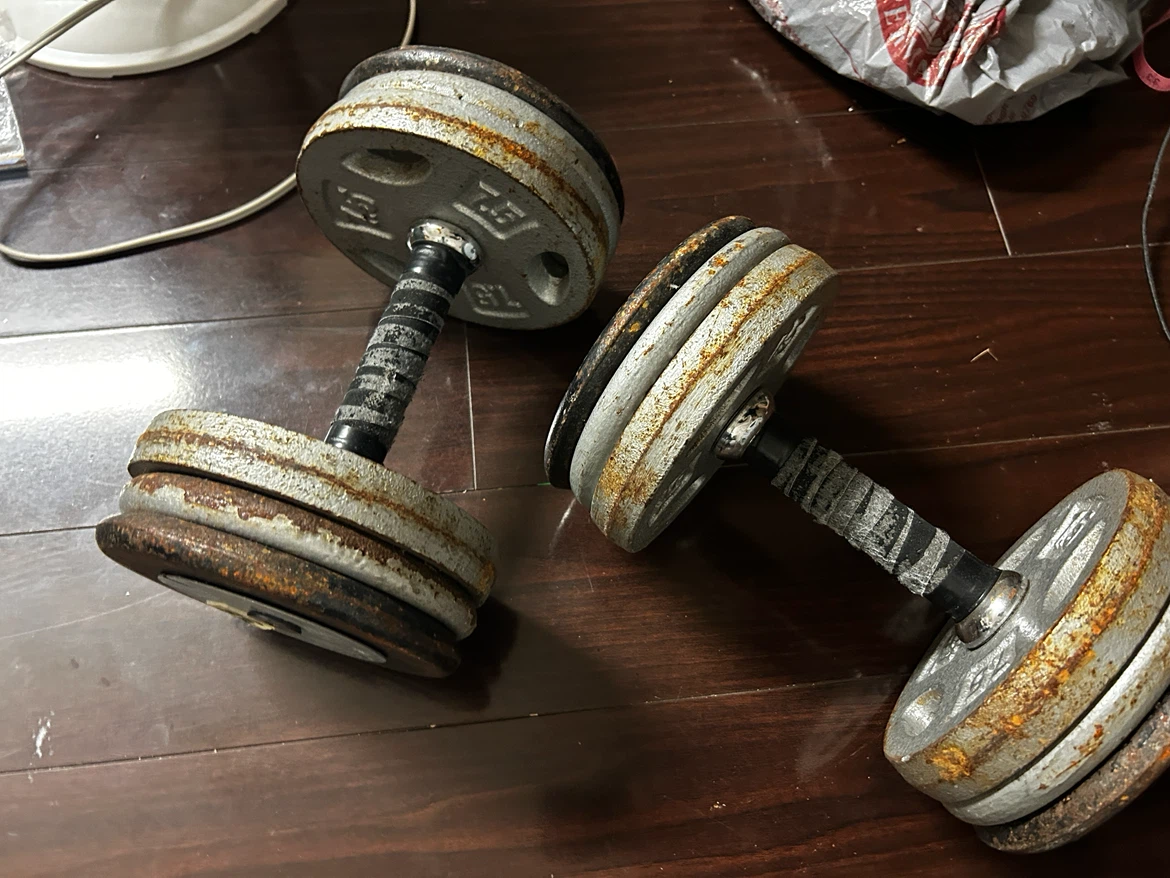 Two Adjustable Dumbbells - 36lbs each - photo 3