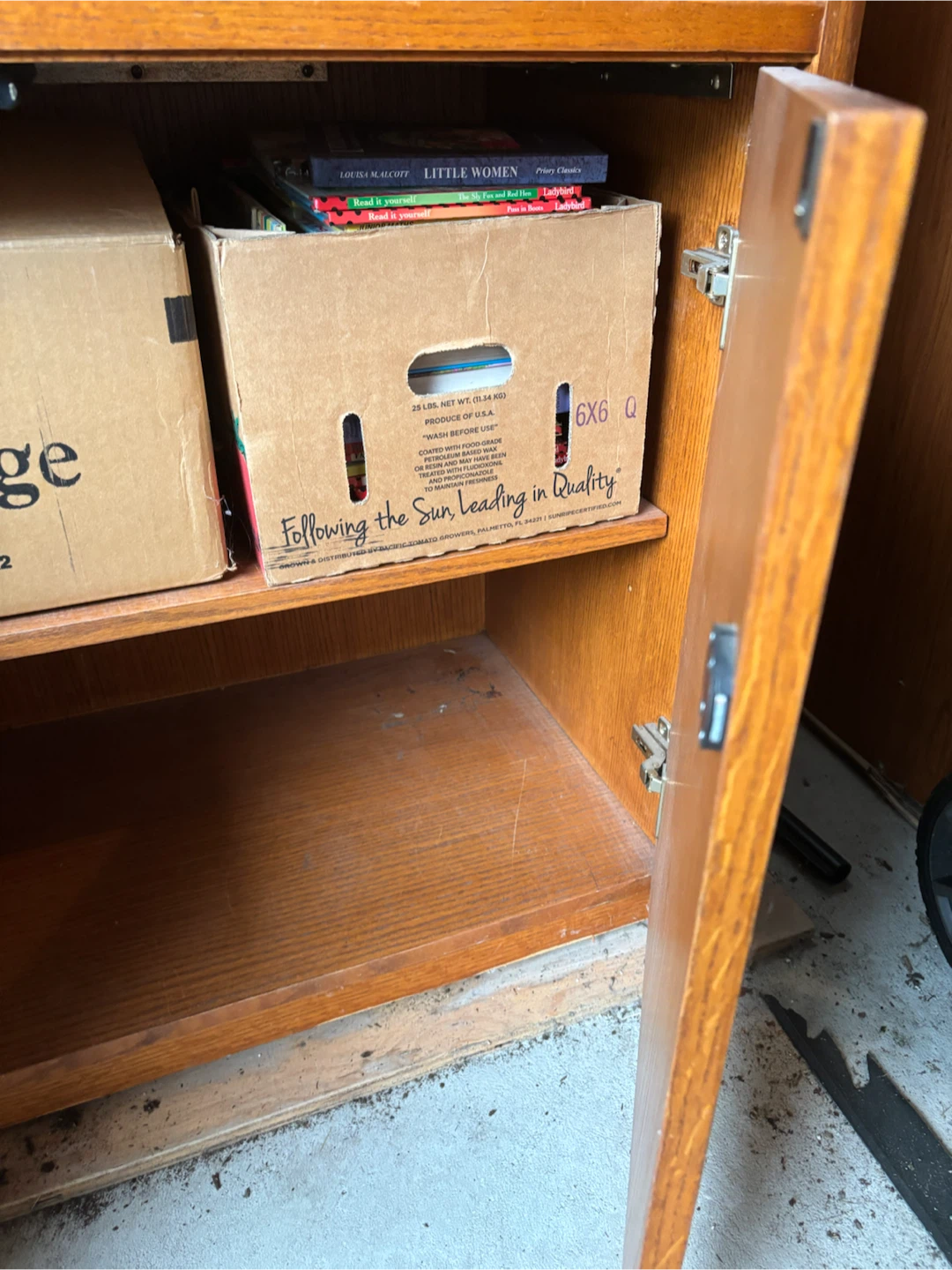Wooden Bookcase with Lower Cabinet - photo 3