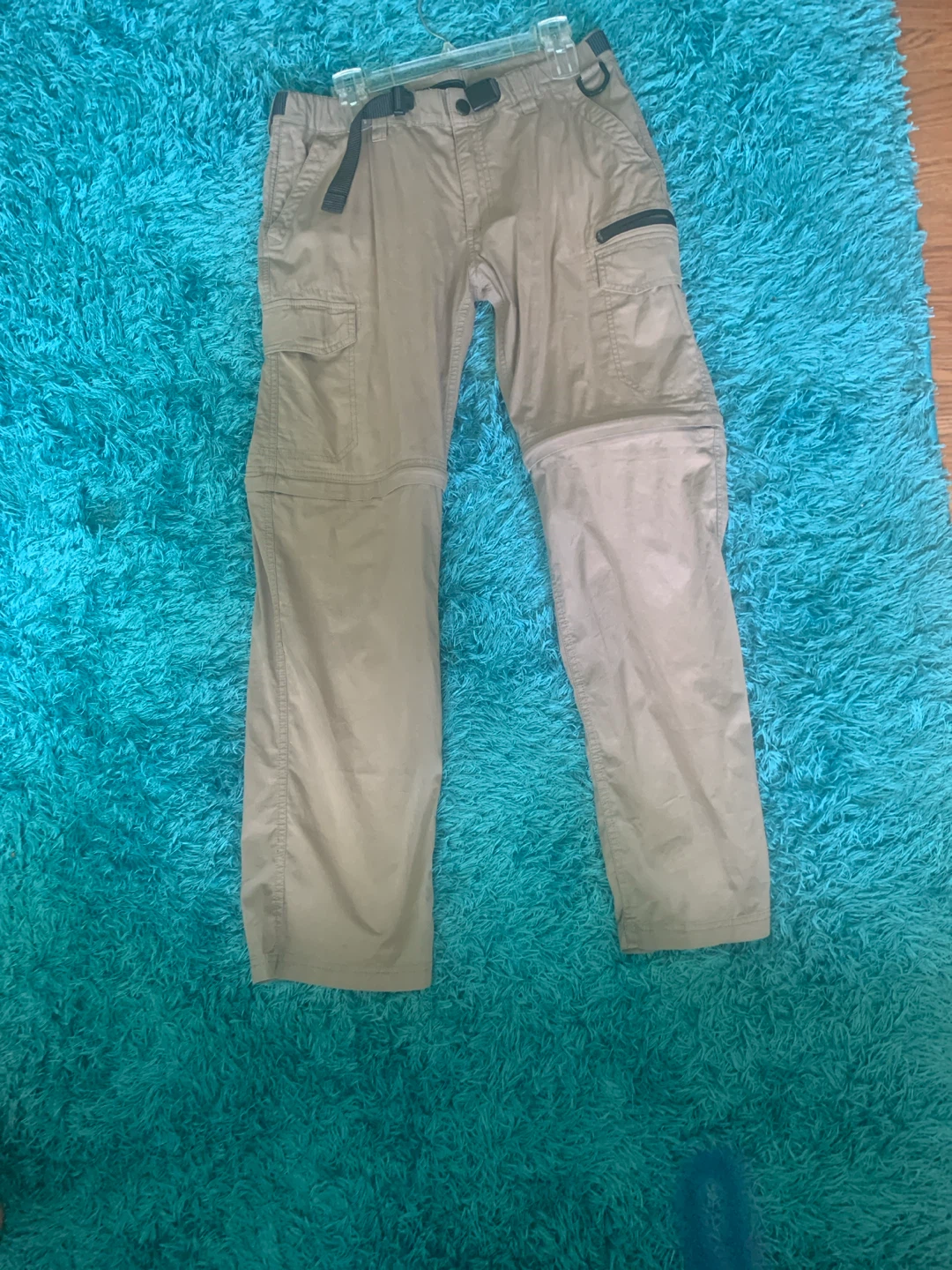 Khaki Zip-Off Cargo Pants Size M x 32 for teens