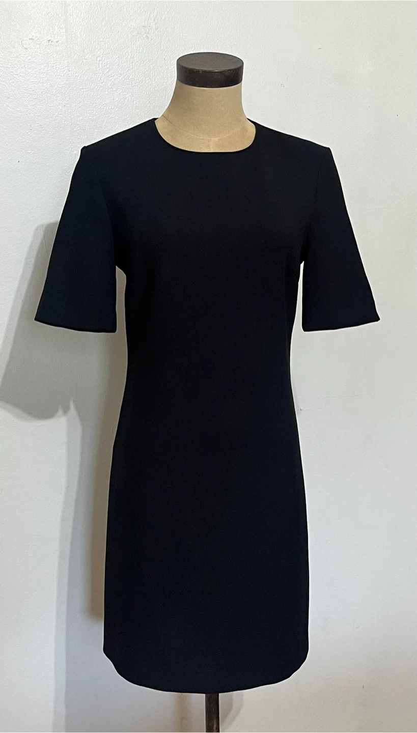 Zara Black Short Sleeve Shift Dress - XS