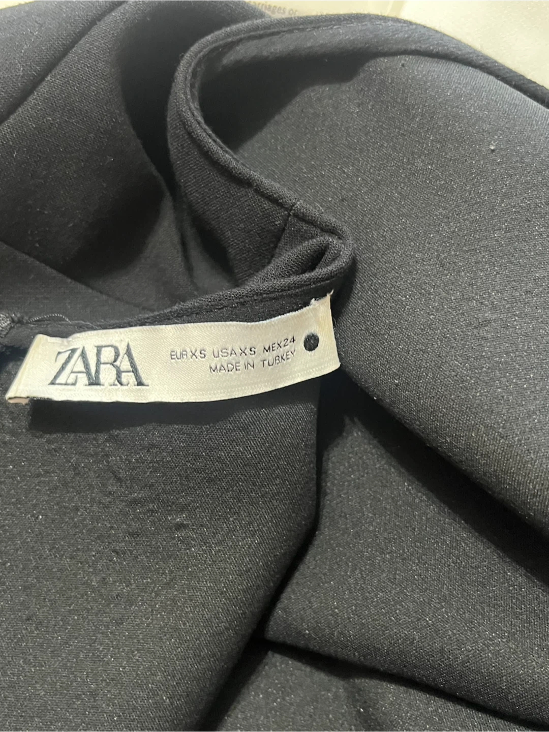 Zara Black Short Sleeve Shift Dress - XS - photo 4