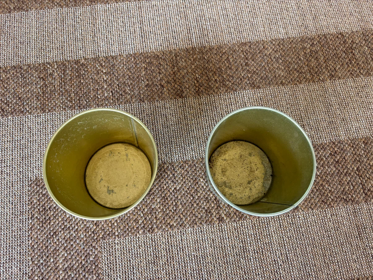 Set of 2 Gold Metal Pots - photo 2