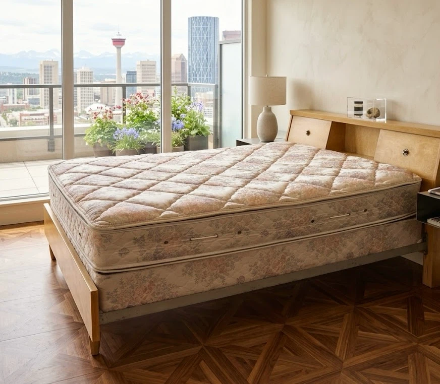 Vintage Wood Queen Bed Set with Storage – Complete Set - photo 4