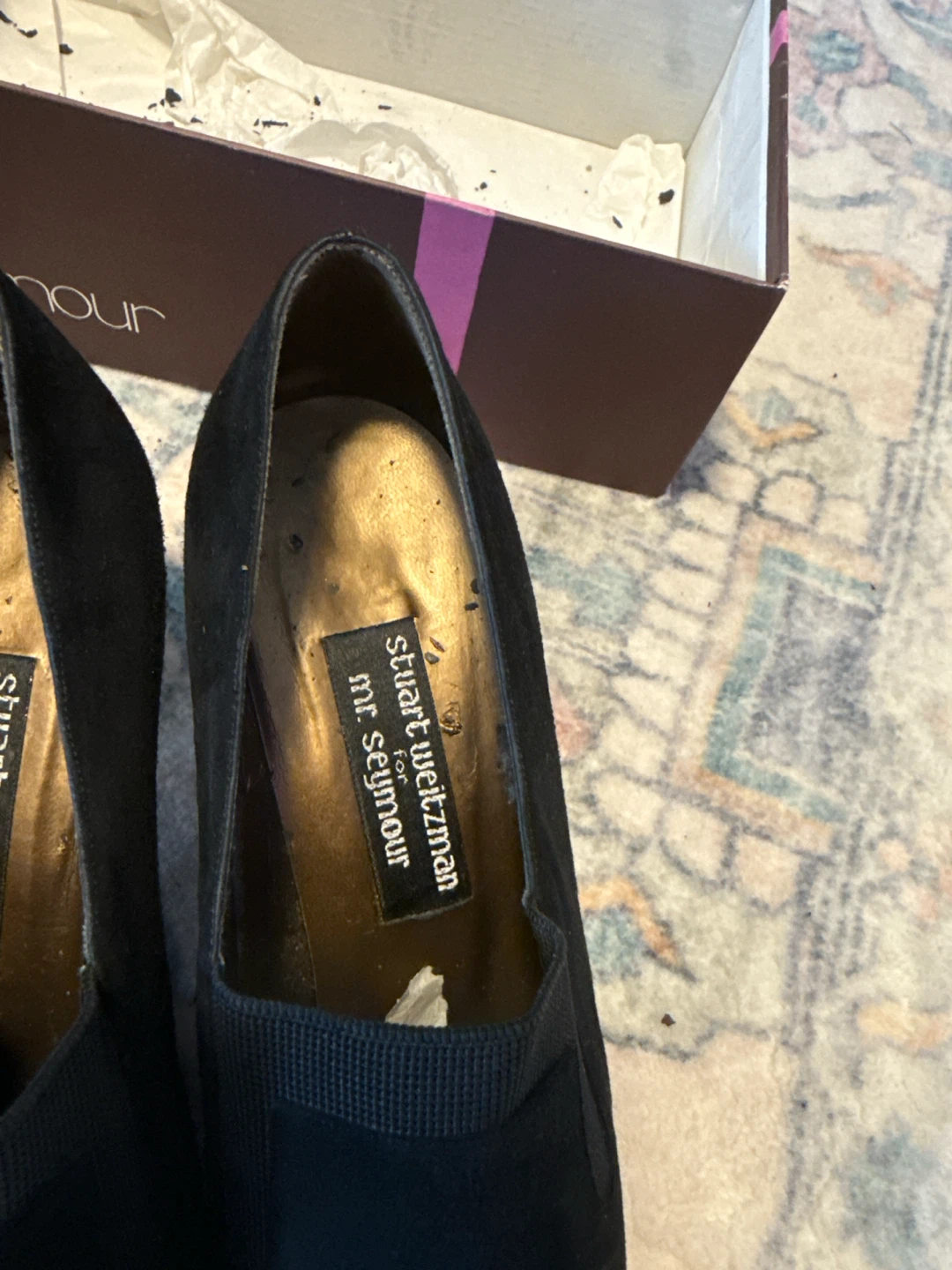 Stuart Weitzman Black Suede Heels - photo 3