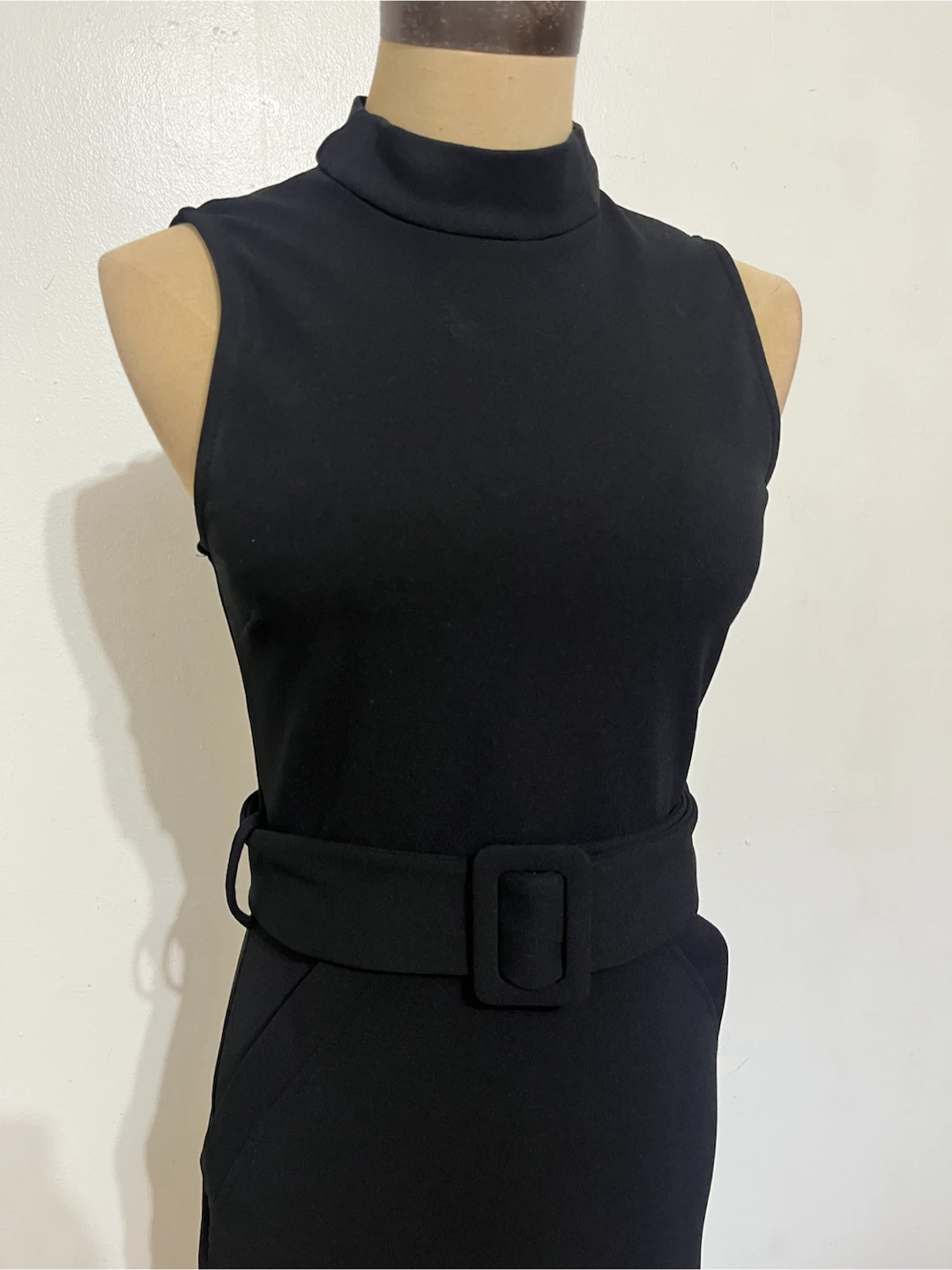 River Island Black Belted Midi Dress - US 6 (runs small) - photo 2
