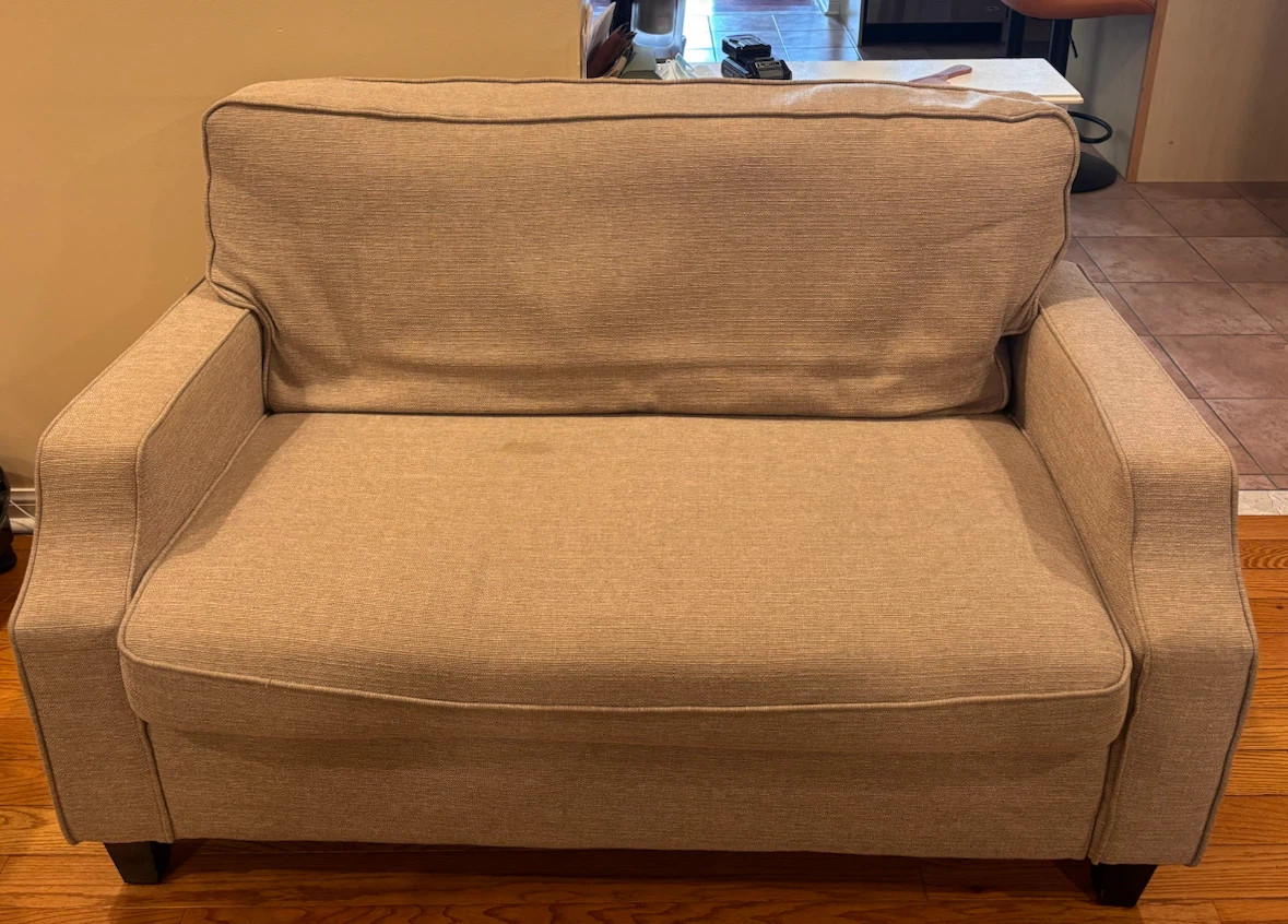 Beige Upholstered sofa set