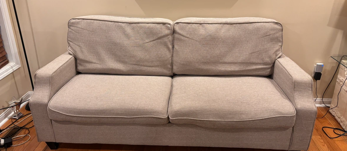 Beige Upholstered sofa set - photo 2