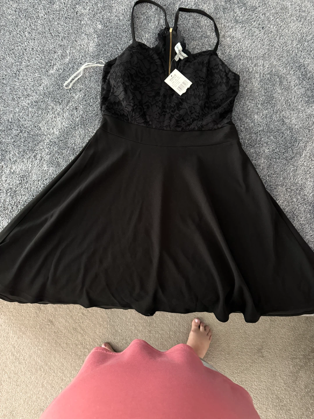 Black Lace Dress - Large