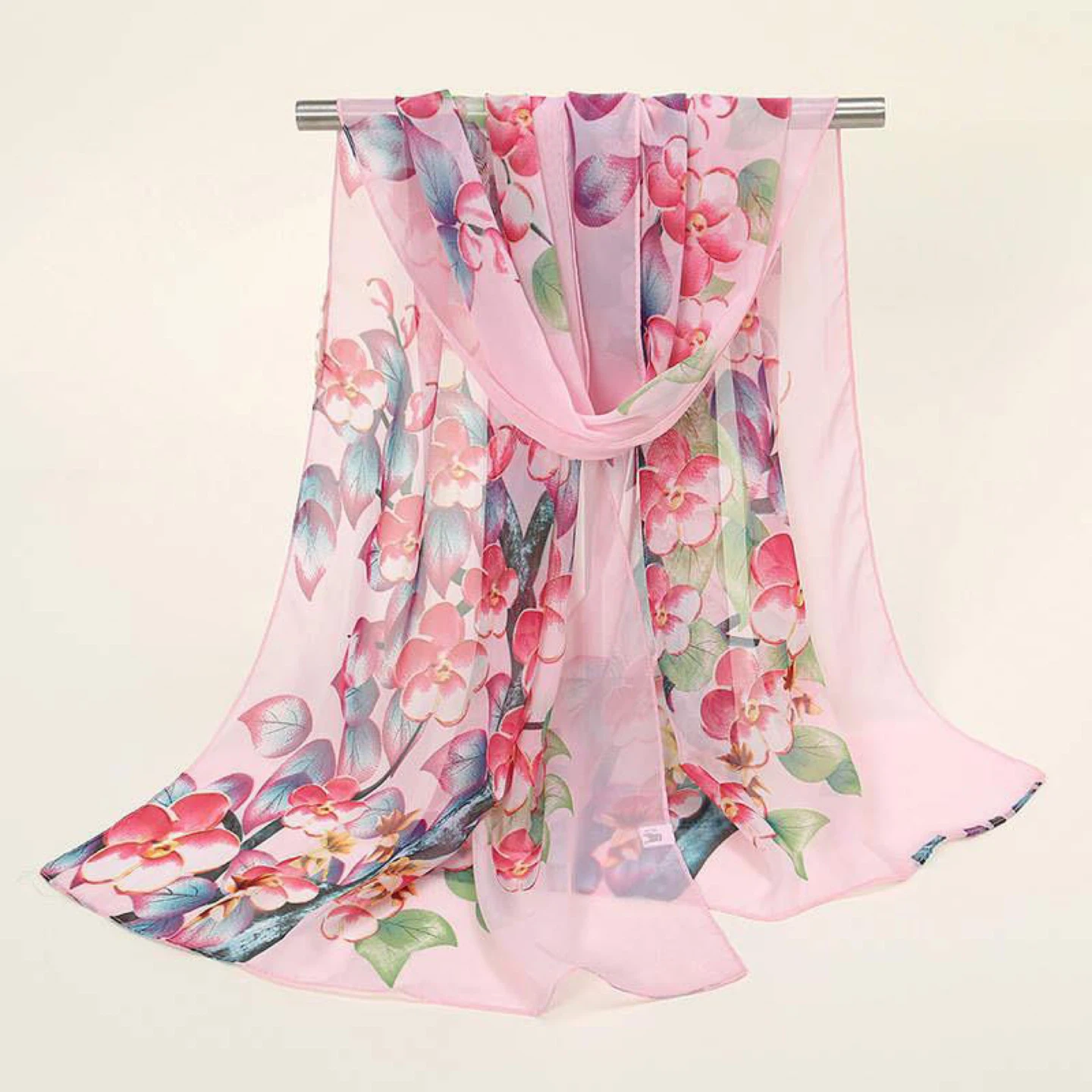 Floral Print Sheer Scarf - photo 2