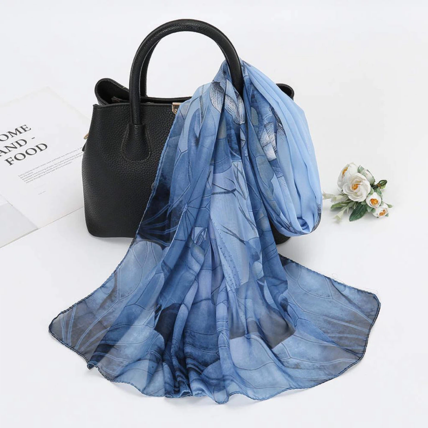 Floral Print Sheer Scarf - photo 5