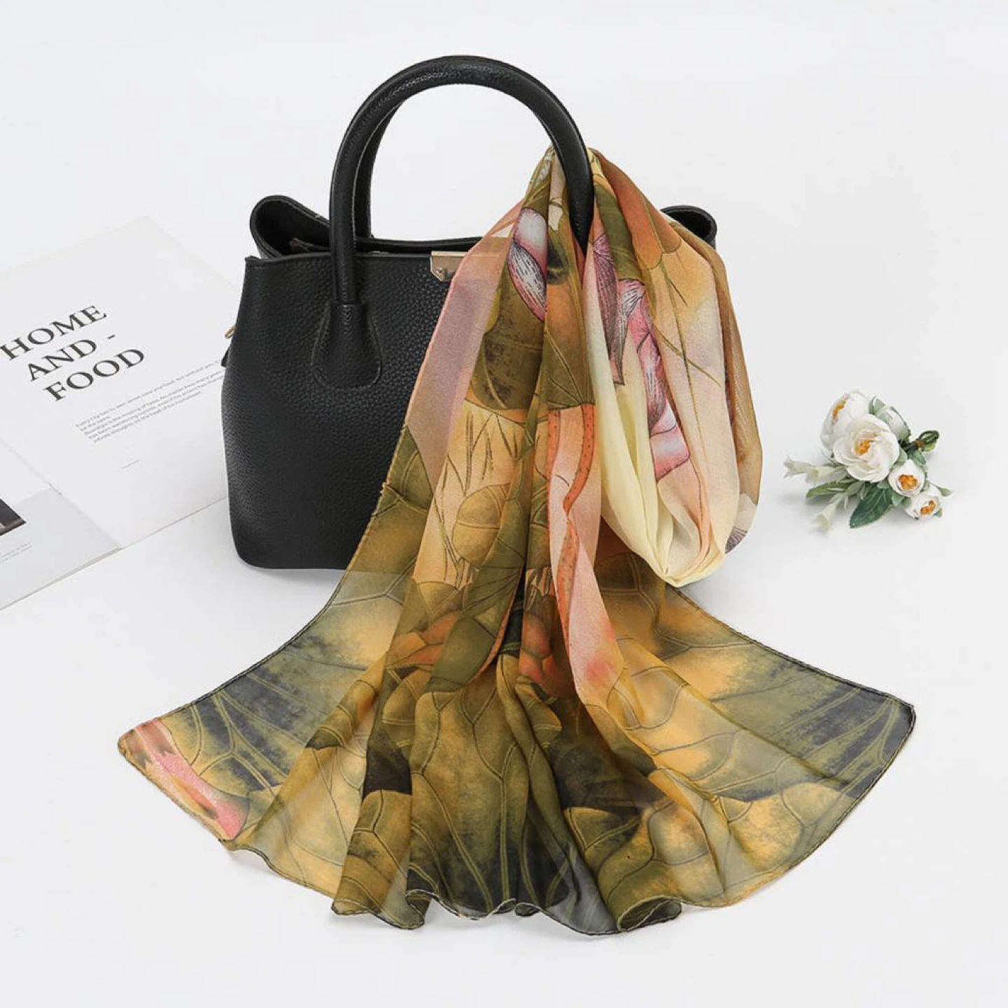 Floral Print Sheer Scarf - photo 3