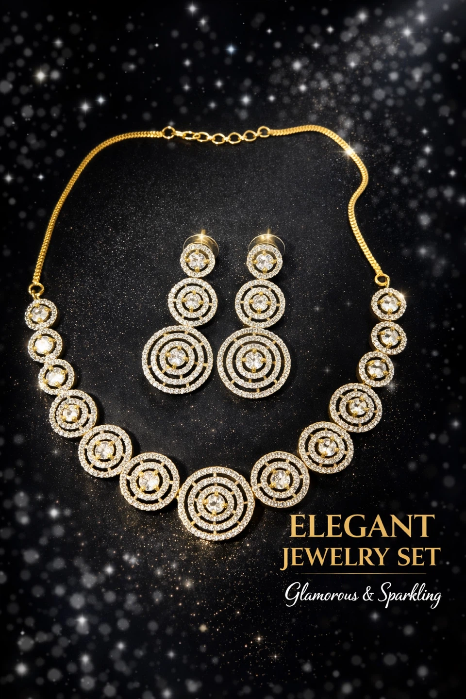 Elegant Jewelry Set with Necklace and Earrings