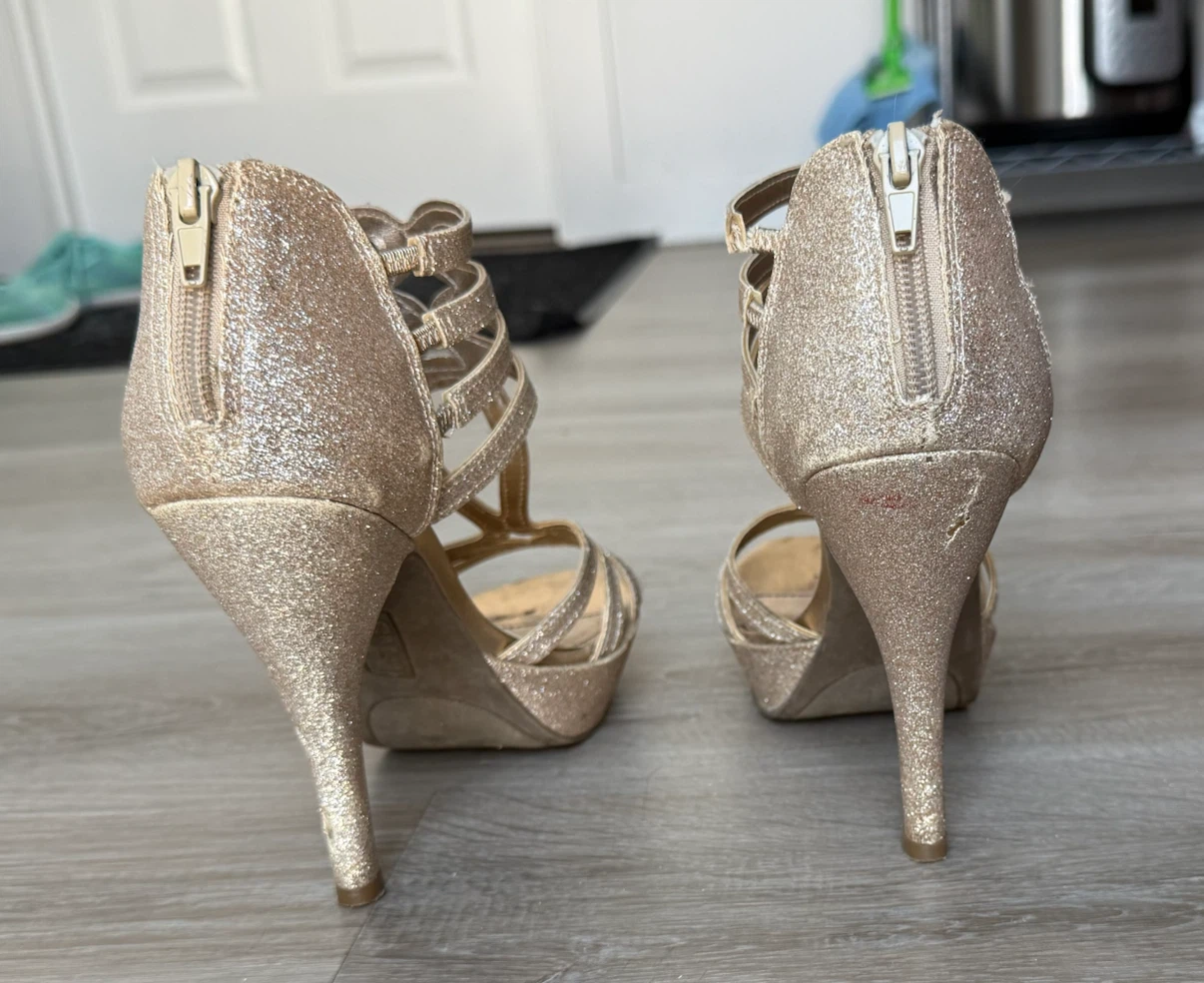 Gold Glitter Heels - photo 2
