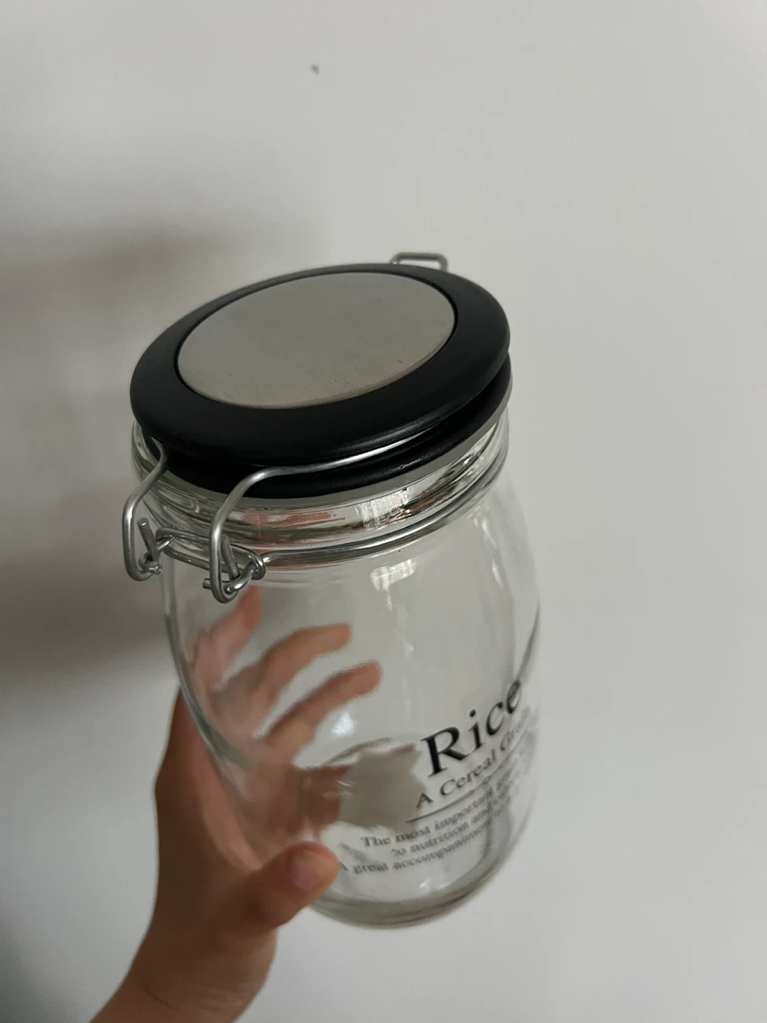 Glass Storage Jar for Rice - photo 2
