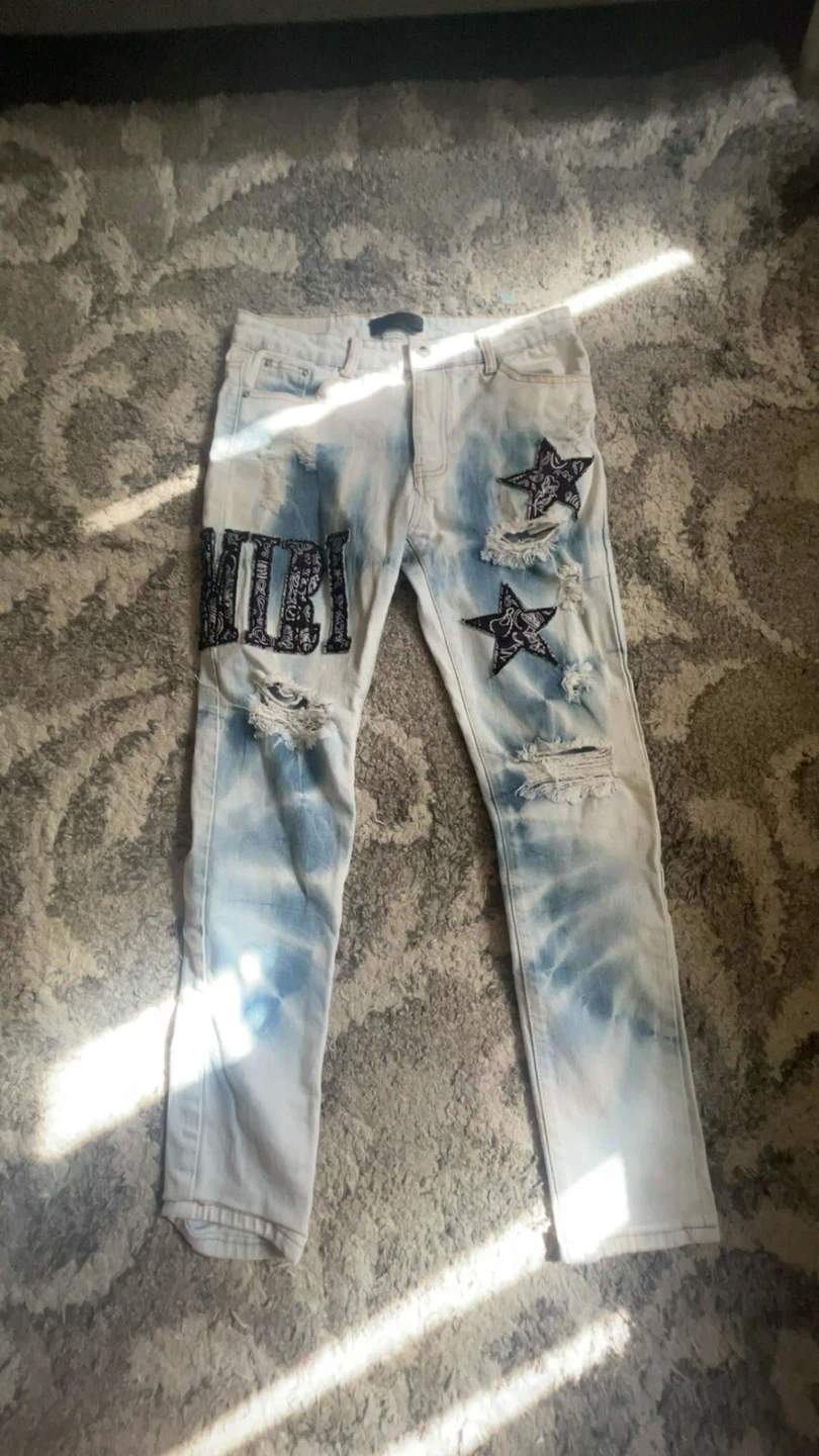 AMIRI Distressed Star Jeans