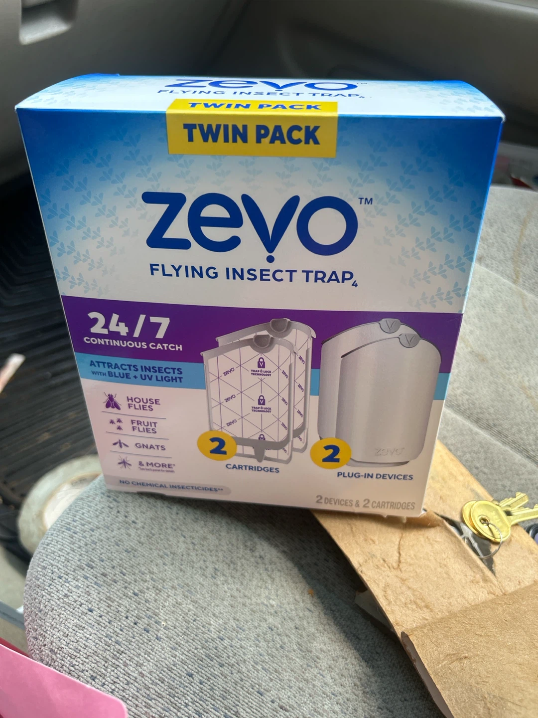 Zevo Flying Insect Trap Twin Pack