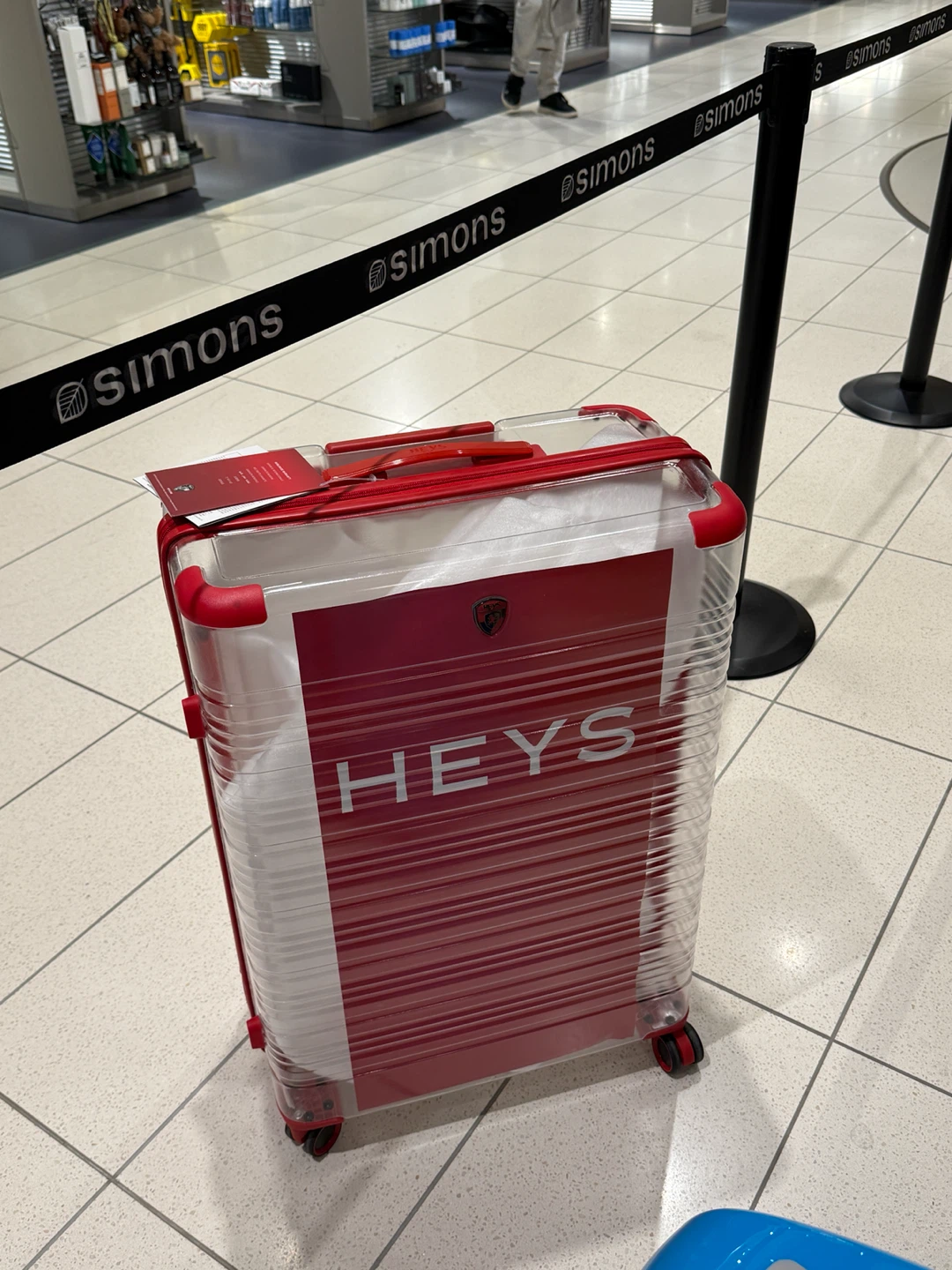 HEYS Red Luggage Suitcase 30 Inch