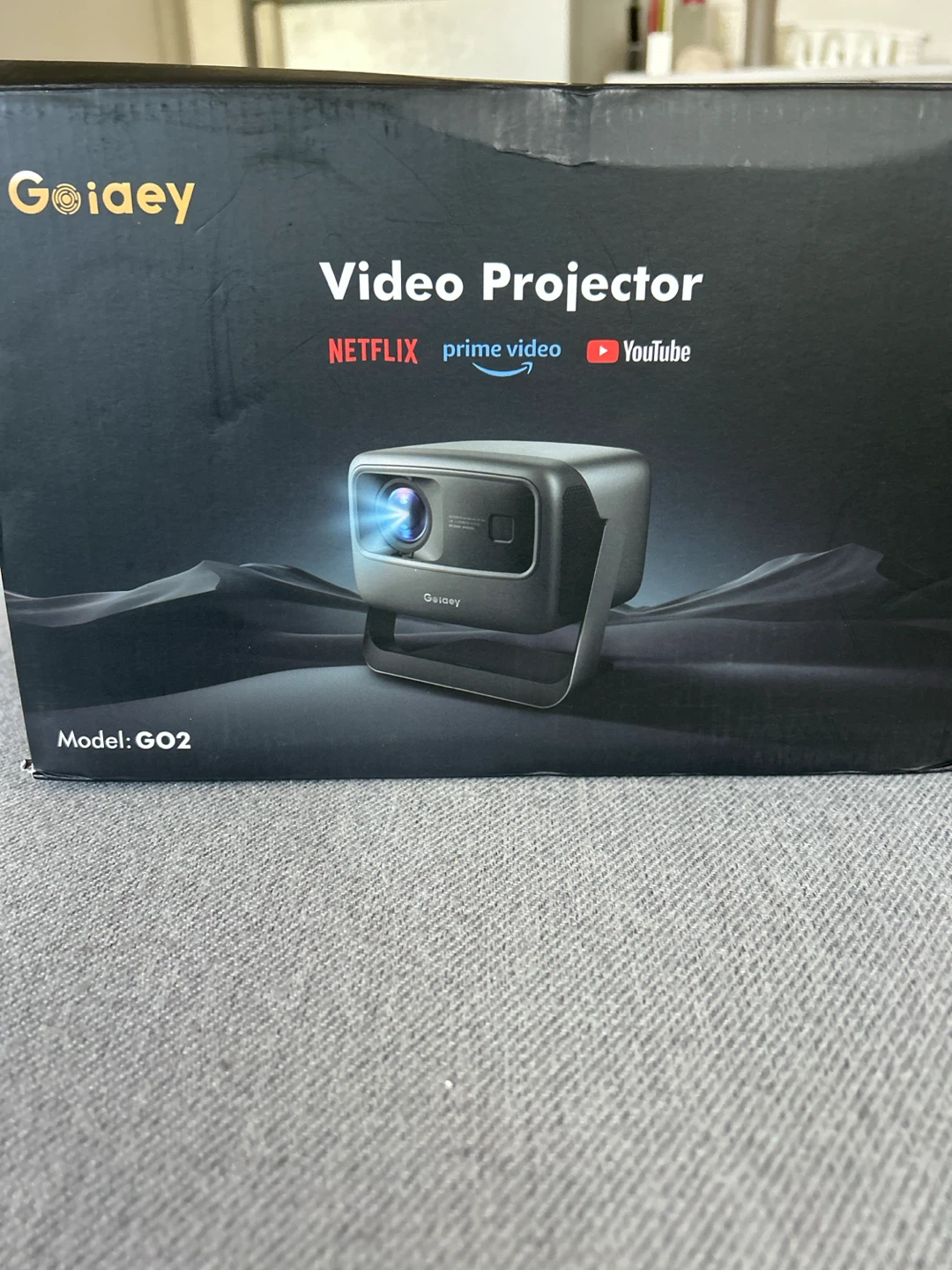 Goiay Video Projector GO2 with Netflix, Prime Video, YouTube