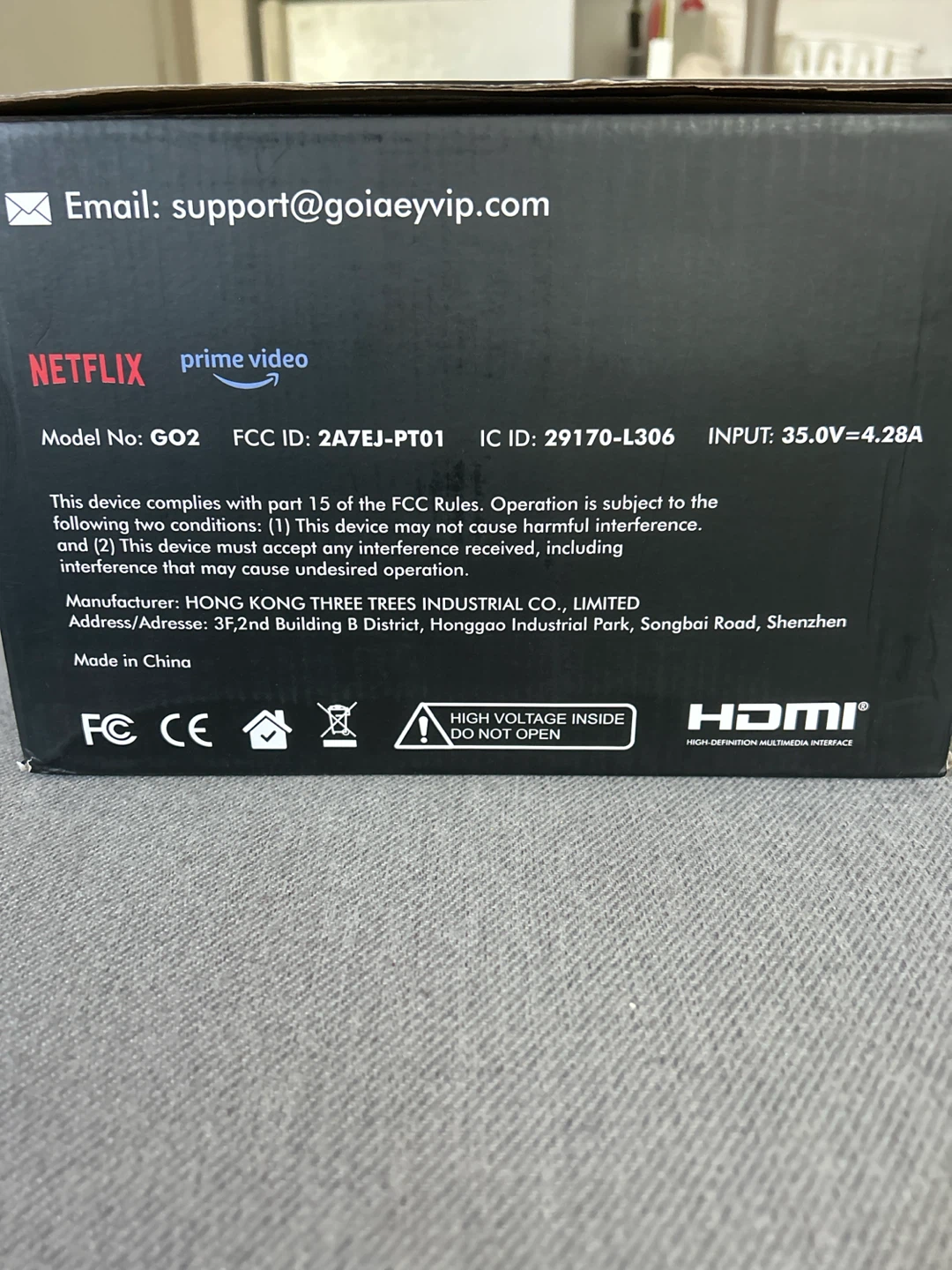 Goiay Video Projector GO2 with Netflix, Prime Video, YouTube - photo 2