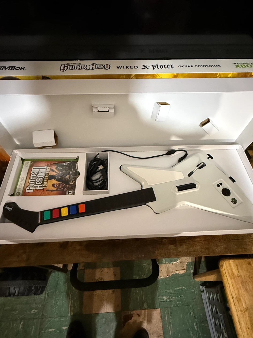 Guitar Hero Wired X-plorer Guitar Controller for Xbox 360