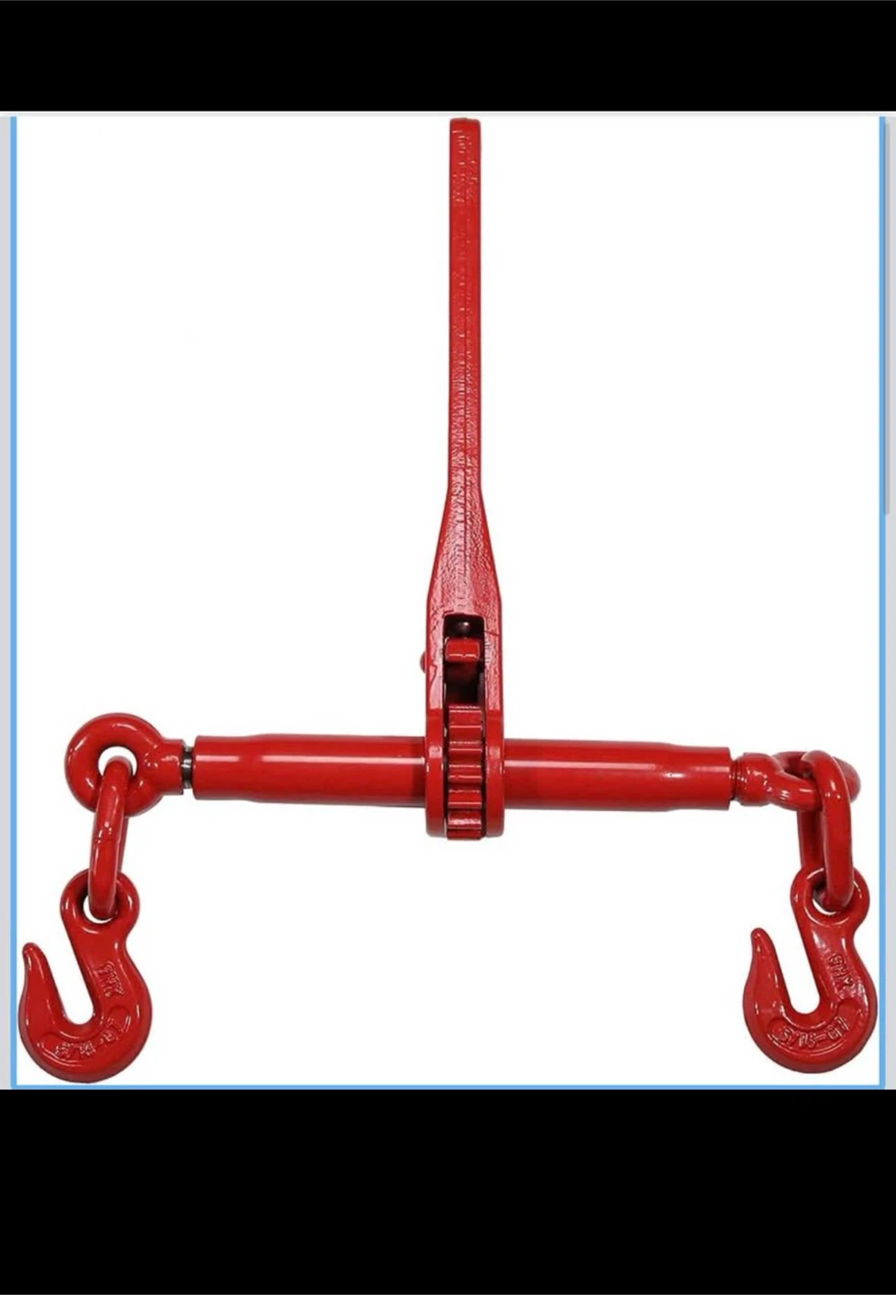 Ratchet Load Binder with 5/16"-3/8" Grab Hooks