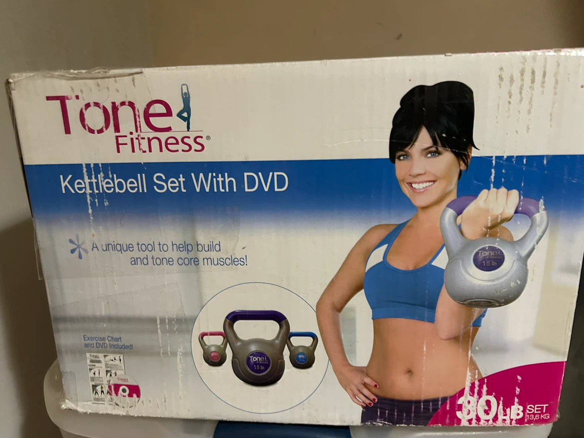 Tone Fitness Kettlebell Set With DVD