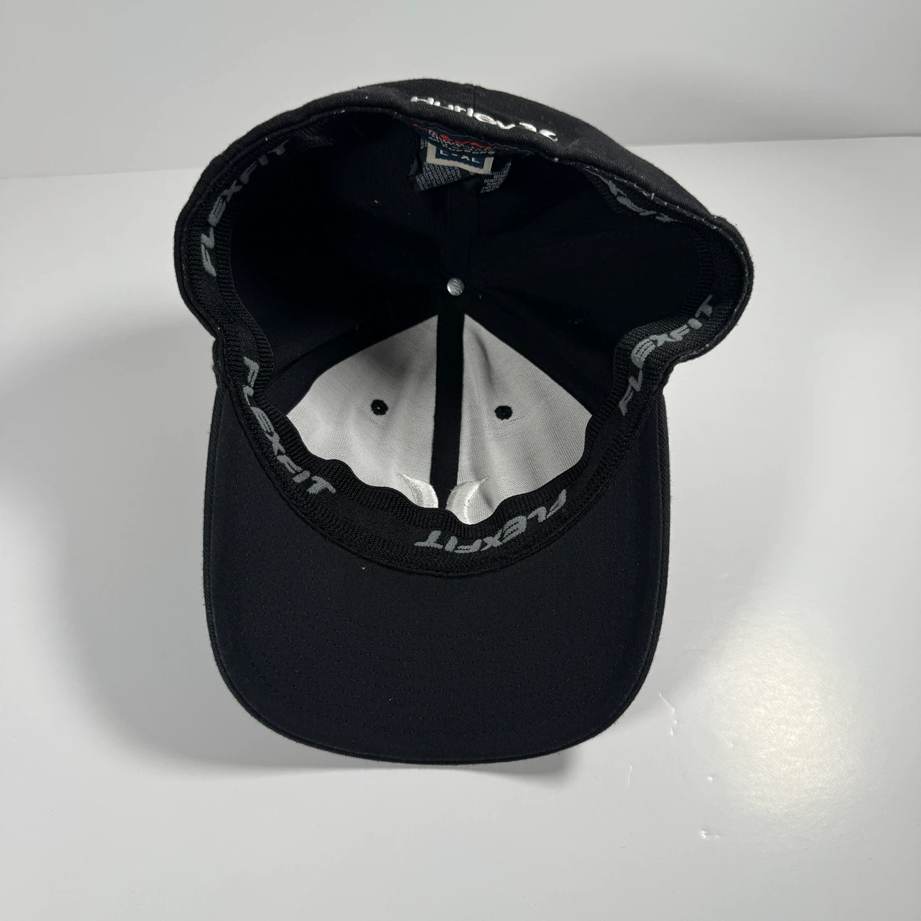 Hurley Flexfit Baseball Hat Mens L-XL Black Embroidered Logo - photo 5