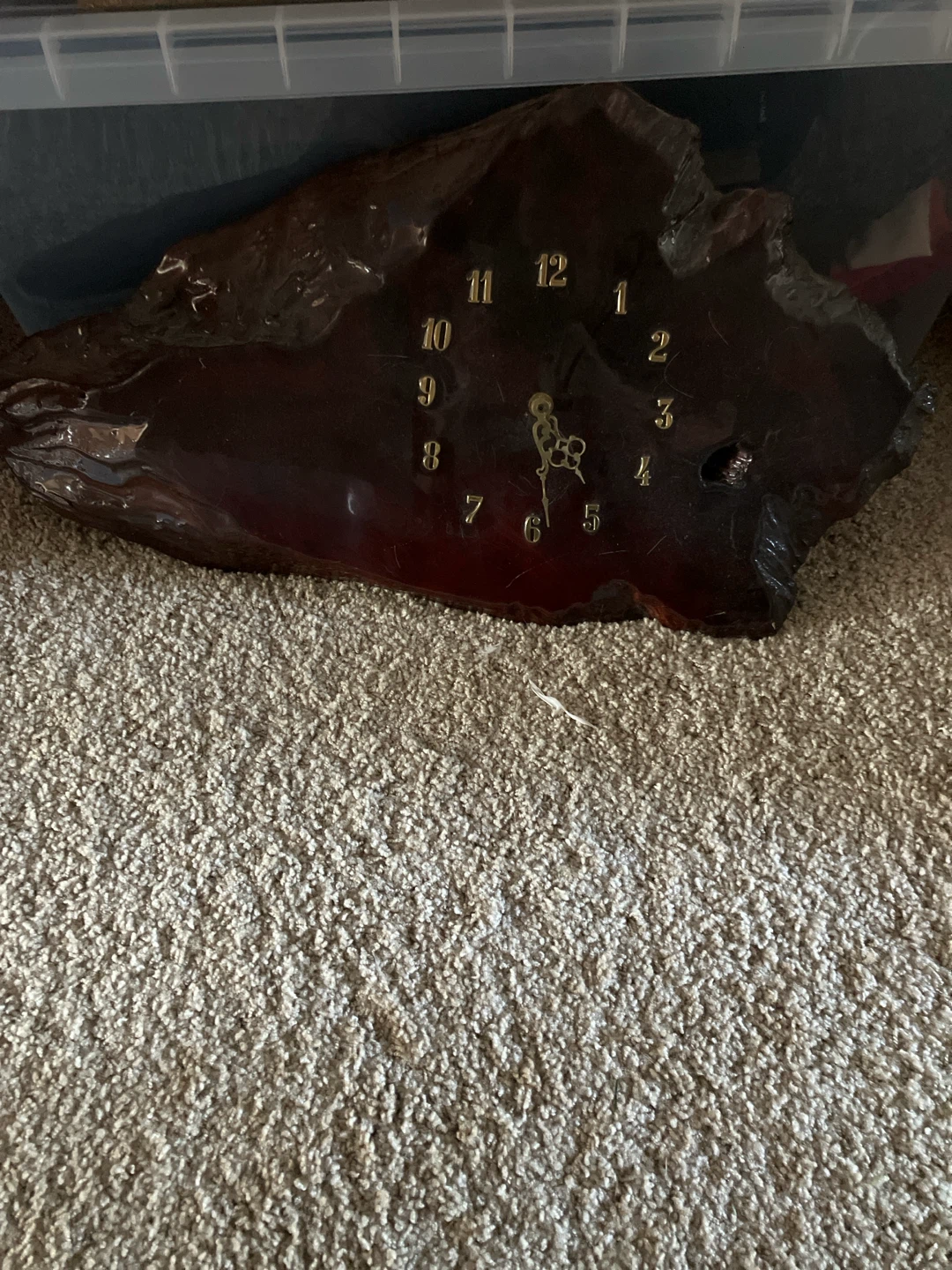 Rustic Live Edge Wood Wall Clock - photo 2