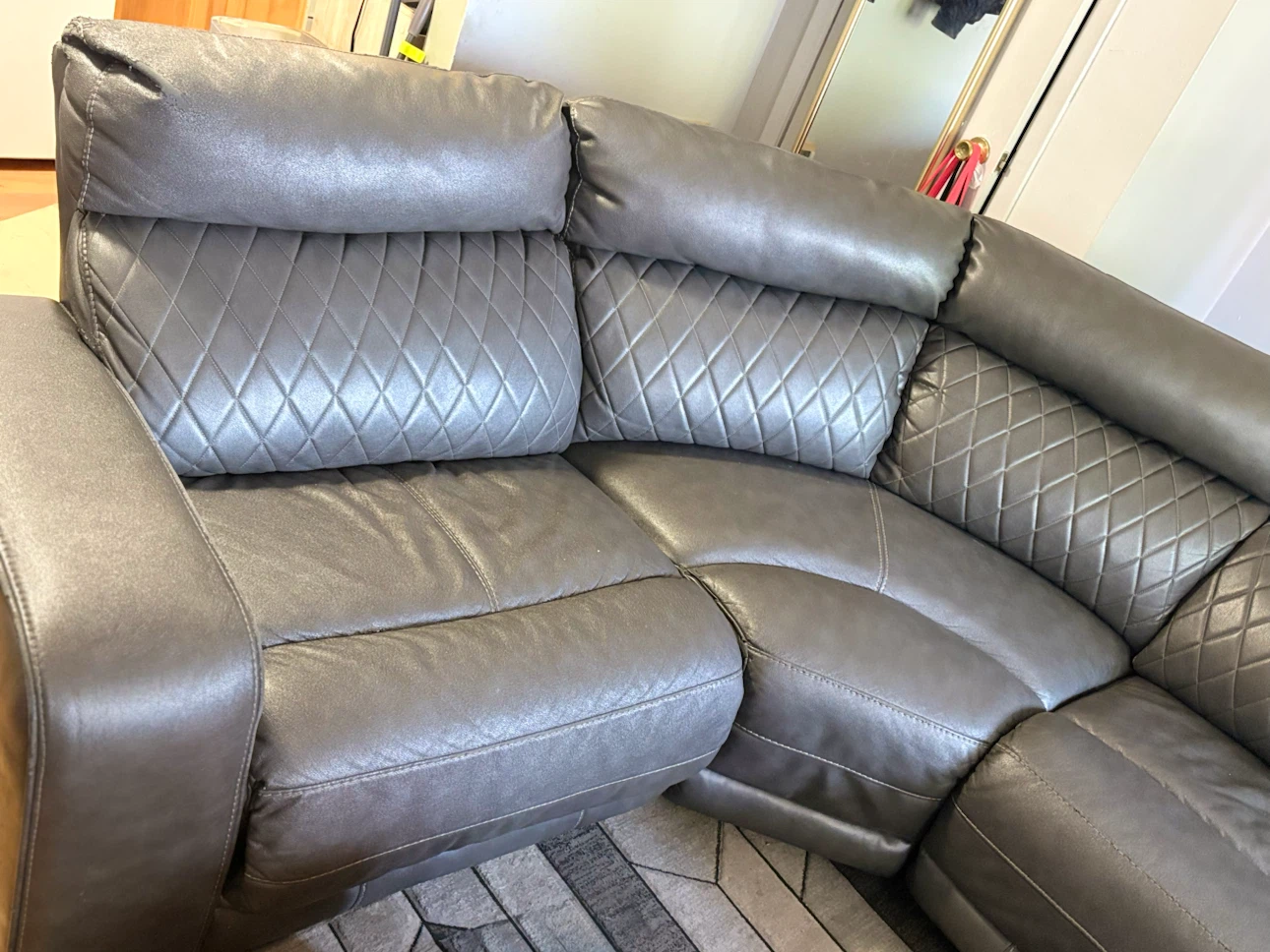 Gray Sectional Sofa - photo 3