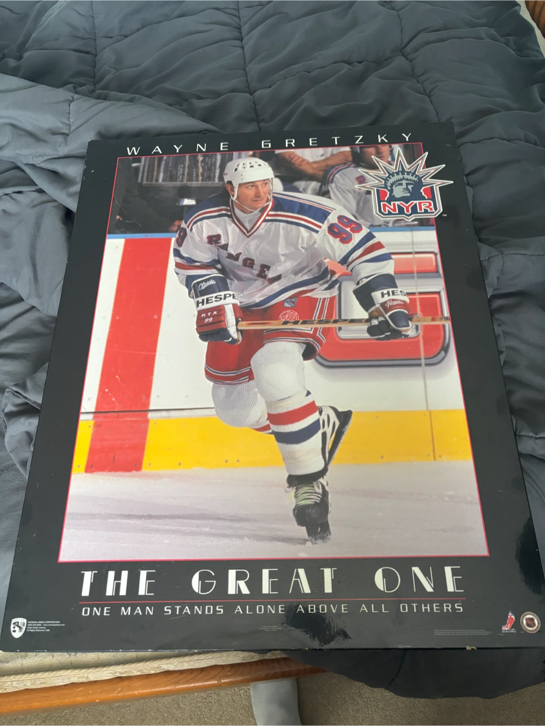 Wayne Gretzky "The Great One" New York Rangers Poster